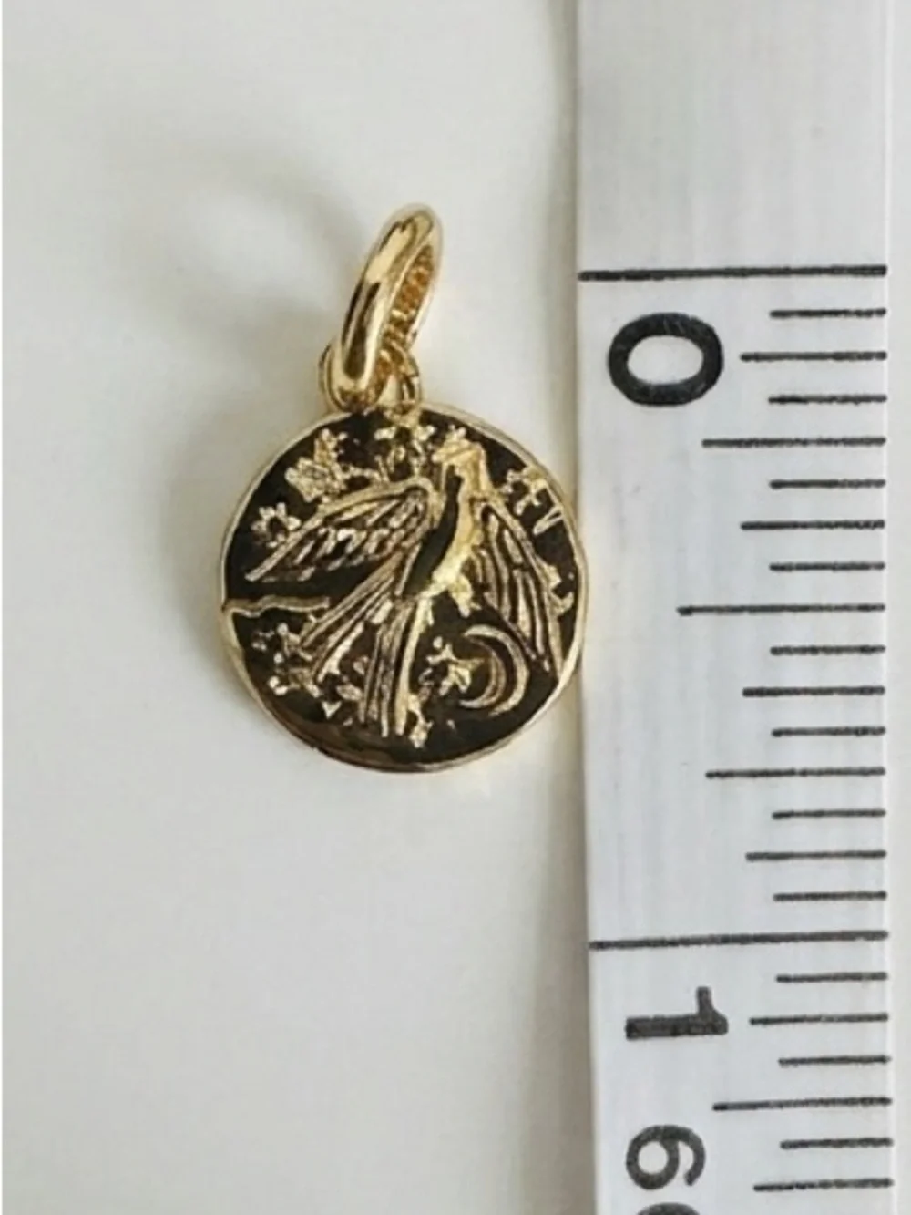 Swallow Medallion Charm - Picture 3 of 4